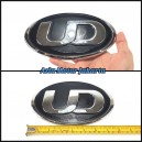 Emblem Logo UD Chrome Hitam Imitasi - Nissan Euro 2 - CWA260 - PK260CT